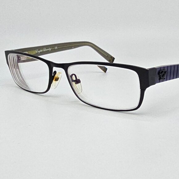 English Laundry Hannett Black and Blue Eyeglasses Frame w/ Flexhinge 54-17-140 - Picture 1 of 13